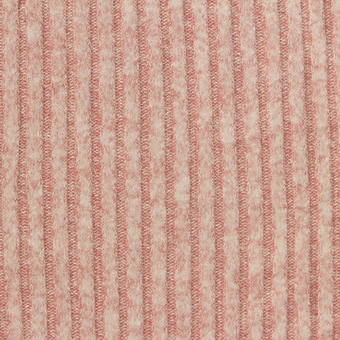 Pink Marl Rib Knit, Viscose-Poly, 165 gsm