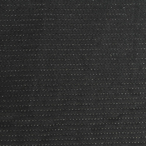 White Horizontal-Stripe Knit, Polyester, 170 gsm