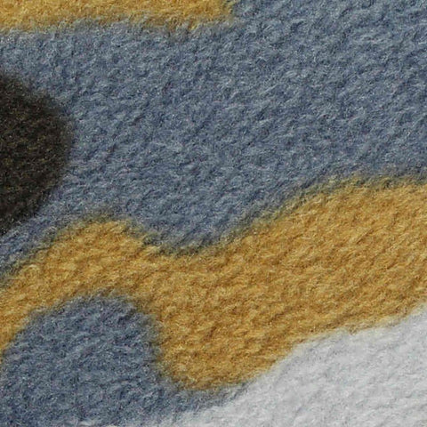 Blue-Grey Camo Jersey Knit, Poly-Cotton