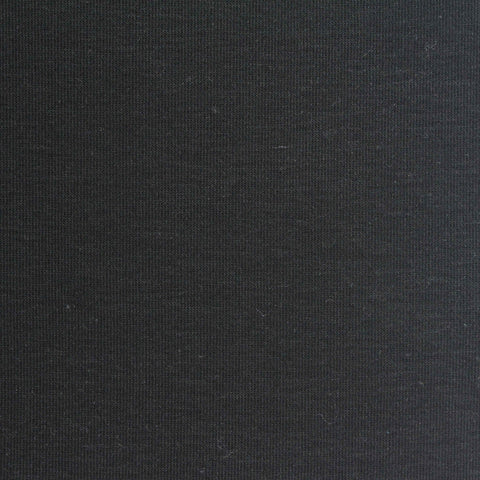 Jersey Knit Fabric, 230 gsm, 170 cm — Black