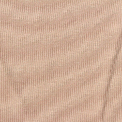 Tencel Lyocell Acetate Stretch Rib Knit Fabric, 215 gsm, 160 cm — Beige, ref EF-270695