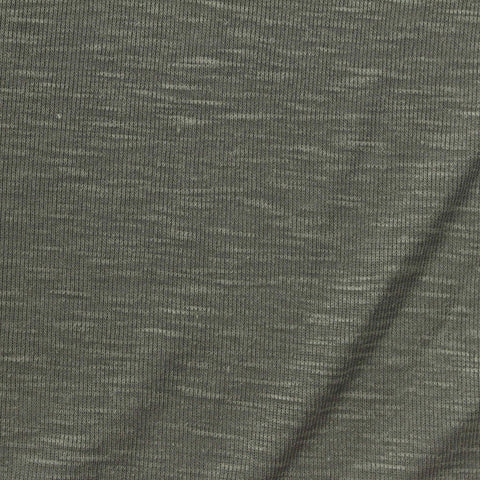 Tencel Lyocell Polyester Rib Knit Fabric, 150 gsm, 167 cm — Green, ref EF-270750