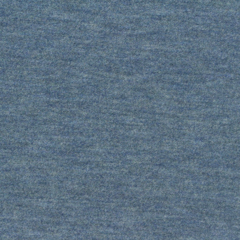 Brushed Viscose Acrylic Blend Stretch Scuba Knit Fabric, 380 gsm, 170 cm — Blue