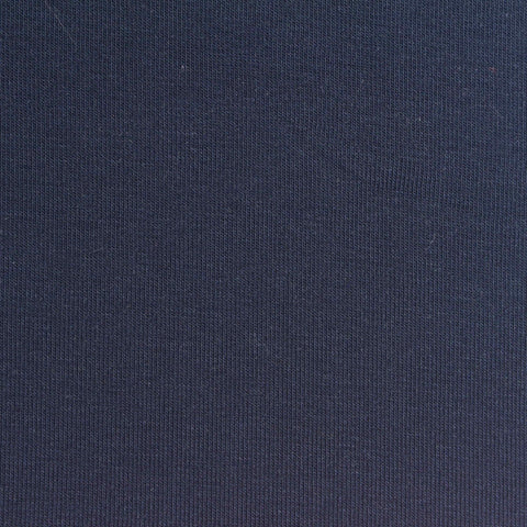 Tencel Lyocell Stretch Rib Knit Fabric, 200 gsm, 160 cm — Navy