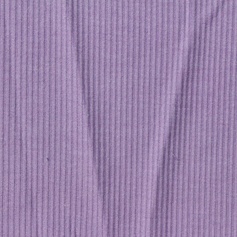 Polyester Stretch Rib Knit Fabric, 210 gsm, 145 cm — Purple