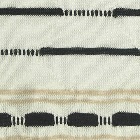 Black Stripes Jersey Knit, Poly-Viscose, 140 gsm