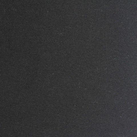 Viscose Nylon Stretch Ponte Knit Fabric, 425 gsm, 150 cm — Black
