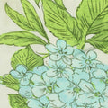 Light Blue Flowers Woven, Viscose-Linen