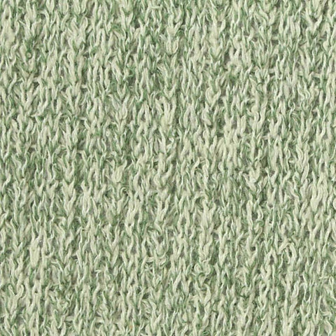 Light Green Marl Rib Knit, Cotton-Poly, 300 gsm