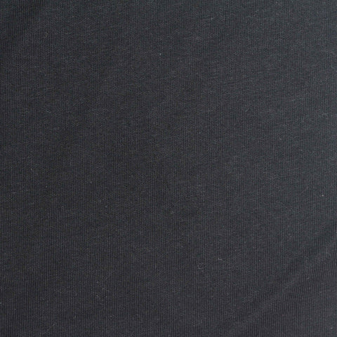 100% Cotton Jersey Knit Fabric, 140 gsm, 185 cm — Black