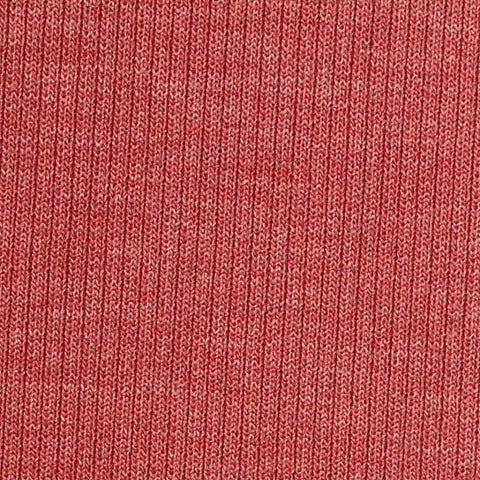 Heathered Red Marl Rib Knit, Poly-Viscose