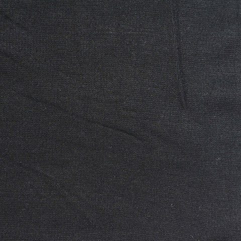 Viscose Polyester Stretch Ponte Knit Fabric, 230 gsm, 170 cm — Black
