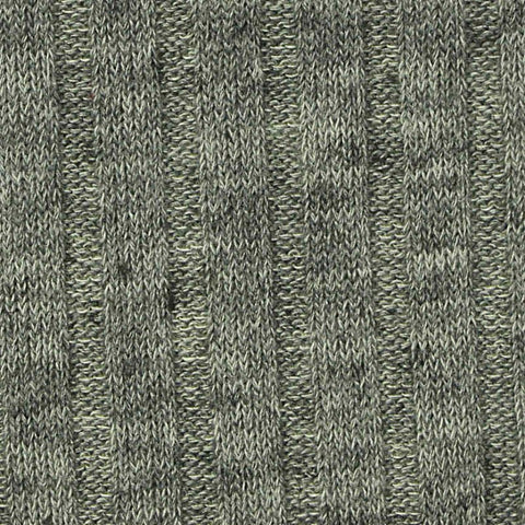 Heathered Grey Marl Rib Knit, Poly-Viscose, 215 gsm