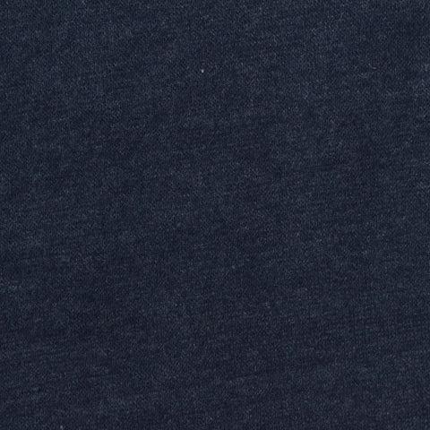 Dark Blue Marl Rib Knit, 285 gsm