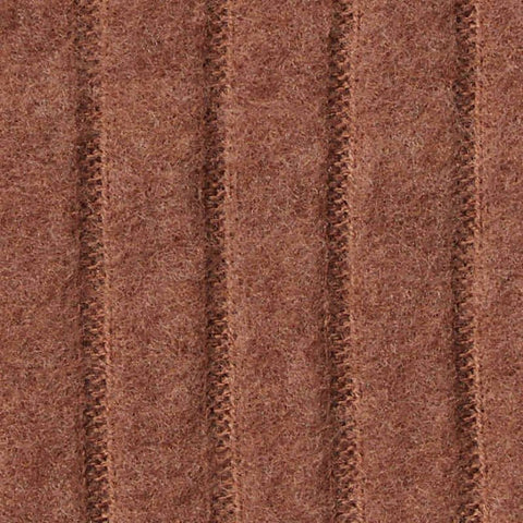Polyester Stretch Rib Knit Fabric, 220 gsm, 144 cm — Brown
