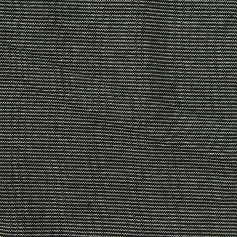 Light Grey Horizontal-Stripe Interlock Knit, Cotton-Poly