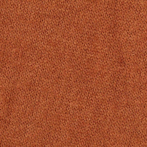 Brushed Polyester Viscose Stretch Chunky Knit Fabric, 190 gsm, 148 cm — Orange