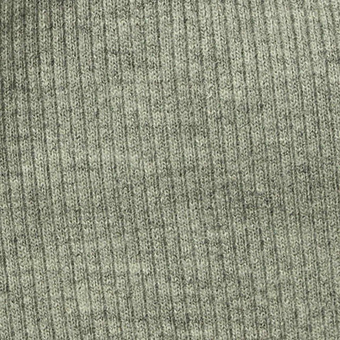 Sage Heather Rib Knit, Poly-Cotton