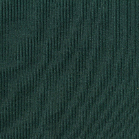 Polyester Modal Stretch Rib Knit Fabric, 380 gsm, 134 cm — Green