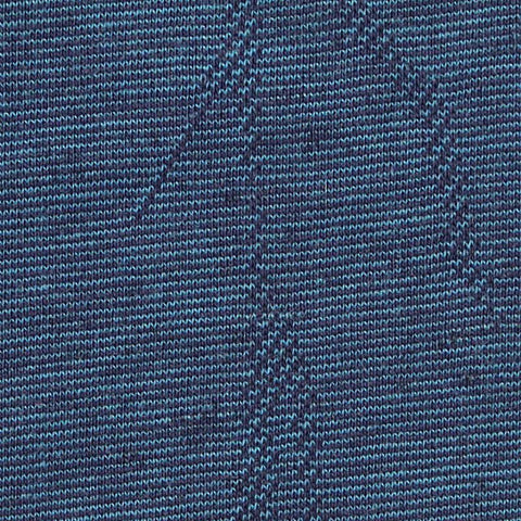 Blue Tone-on-Tone Jersey Knit, Cotton-Poly