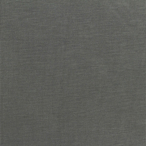 Viscose Polyester Rib Knit Fabric, 219 gsm, 170 cm — Grey