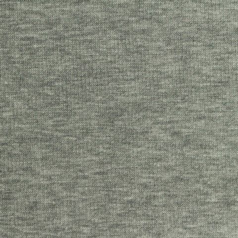 Grey-Green Heather Rib Knit, Poly-Viscose