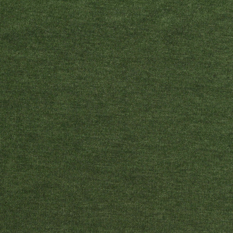 Dark Olive Marl Jersey Knit, Poly-Cotton