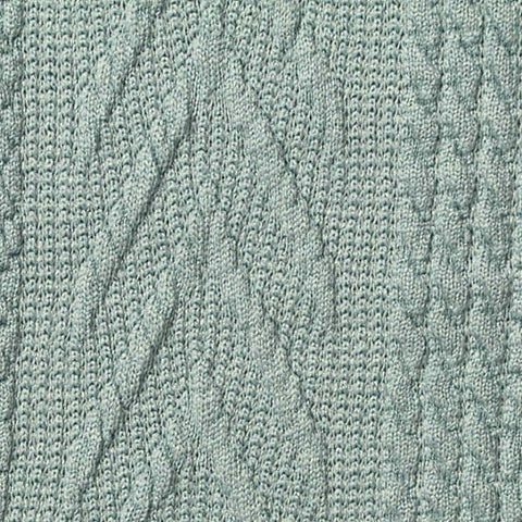 Light Blue-Green Chevron Jersey Knit, Polyester