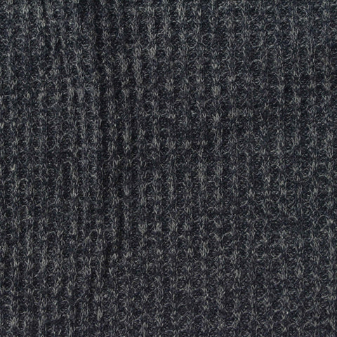 Dark Grey Marl Waffle Knit, Polyester, 310 gsm