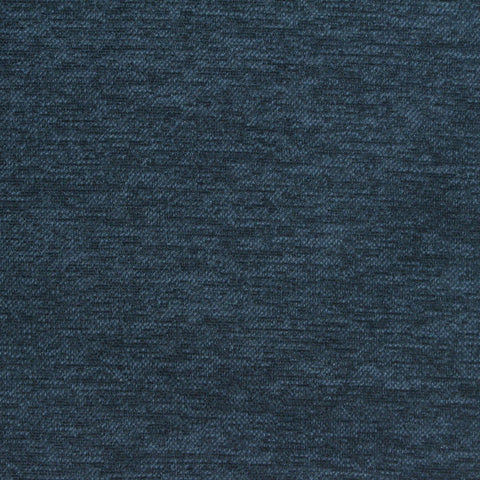 Dark Blue Heathered-Marl Interlock Knit, Polyester, 185 gsm