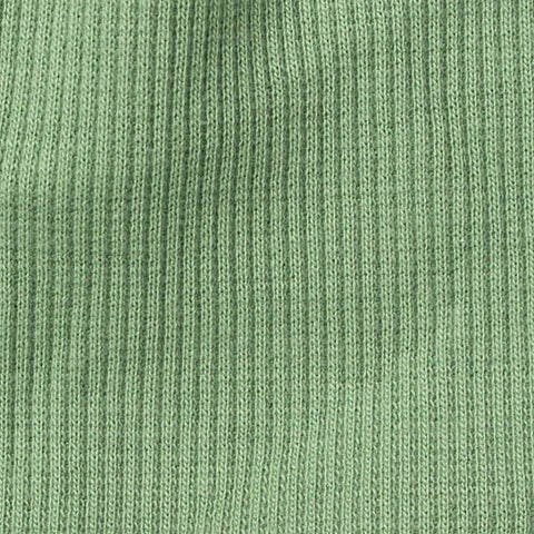 Cotton Stretch Rib Knit Fabric, 280 gsm, 116 cm — Green
