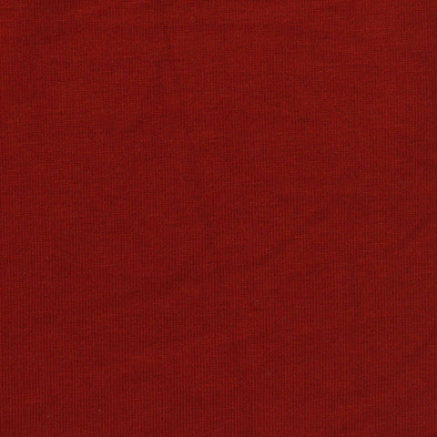 Cotton Polyester Stretch Jersey Knit Fabric, 170 gsm, 168 cm — Red
