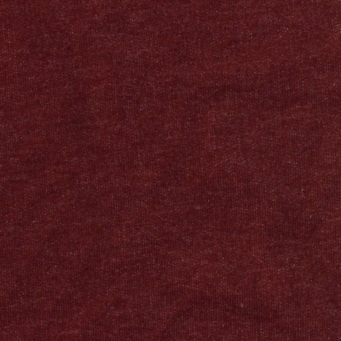 Burgundy Marl French Terry, Poly-Cotton