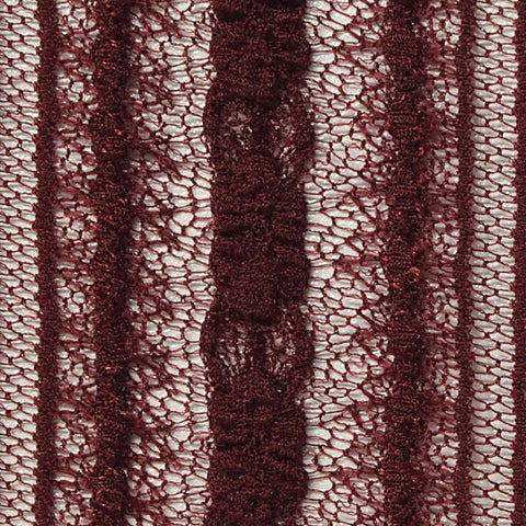 Burgundy Openwork Lace, Nylon