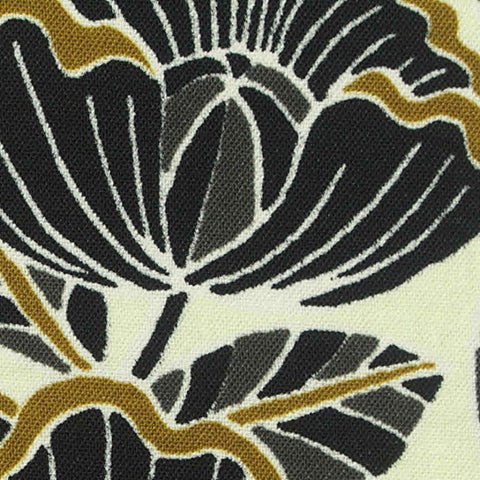 Black Floral Milk Silk Knit, Polyester