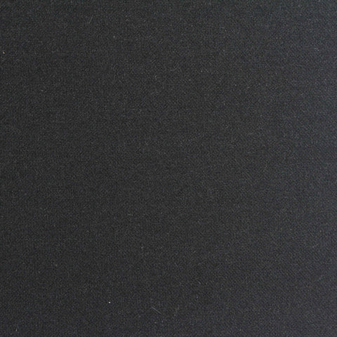 Nylon Viscose Stretch Ponte Knit Fabric, 280 gsm, 160 cm — Black