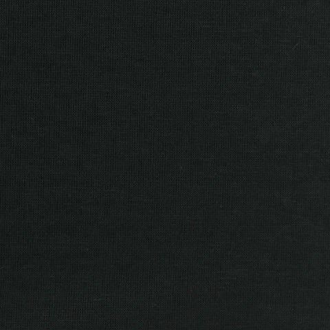 Polyester Cotton Scuba Knit Fabric, 425 gsm, 160 cm — Black