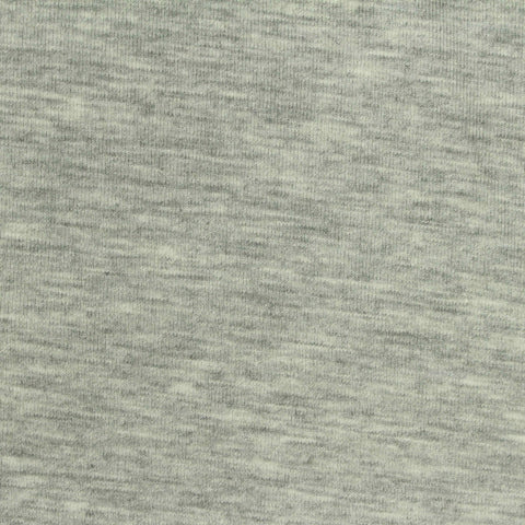 Light Grey Marl Jersey Knit, Poly-Viscose, 210 gsm