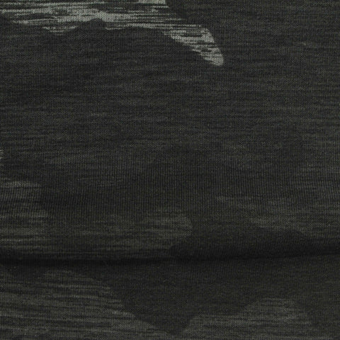 Dark Grey Abstract French Terry, Poly-Modal