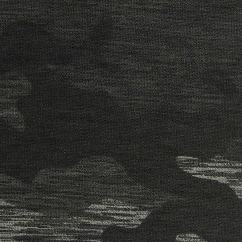 Dark Grey Camo French Terry, Poly-Modal, 245 gsm, 168 cm