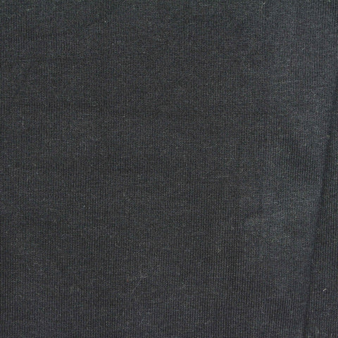 Polyester Cotton Jersey Knit Fabric, 185 gsm, 180 cm — Black