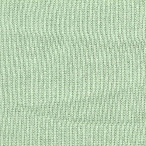 Polyester Viscose Blend Stretch Rib Knit Fabric, 187 gsm, 184 cm — Green