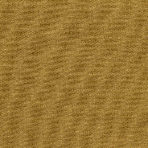 Brushed Modal Polyester Stretch French Terry Fabric, 280 gsm, 168 cm — Khaki