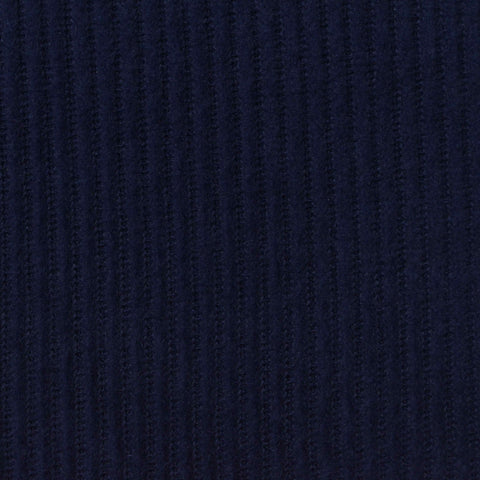 Brushed Polyester Stretch Waffle Knit Fabric, 220 gsm, 145 cm — Navy