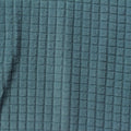 Teal Tone-on-Tone Grid Fleece, Polyester