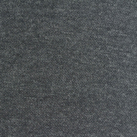 Grey Heather Piqué Knit, Cotton-Poly