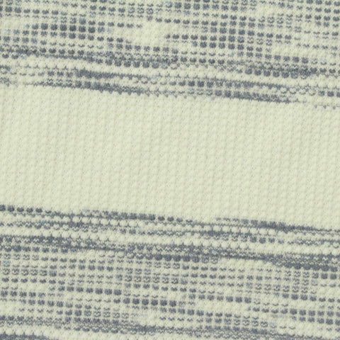 Grey Horizontal-Band Jacquard, Poly-Cotton