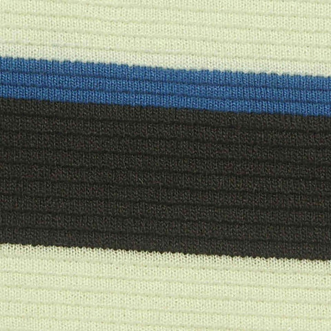 Light Yellow Horizontal-Stripe Knit, Poly-Viscose
