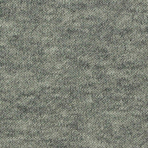 Heather Grey Marl French Terry, Cotton-Poly, 270 gsm