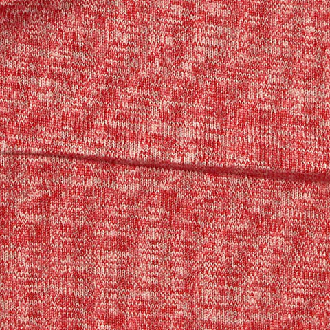 Red Heathered-Marl Jersey Knit, Polyester, 140 gsm